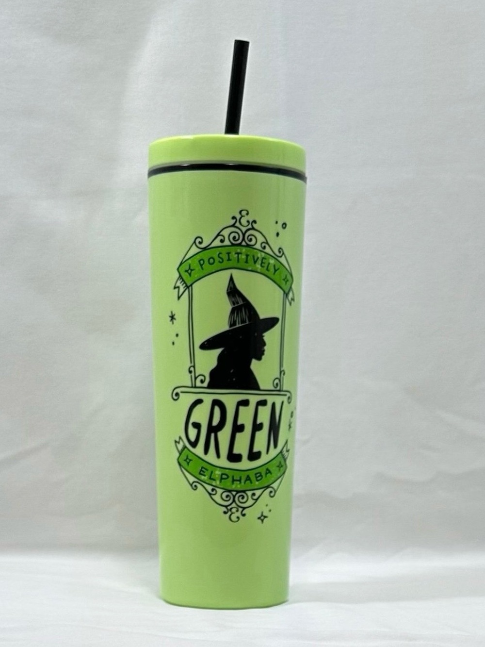Green Elphaba Tumbler with Straw